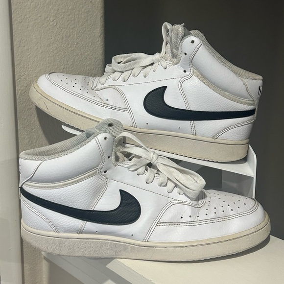 Nike Court Vision Other - Nike Court Vision Mid White Black - Men’s Size 9.5